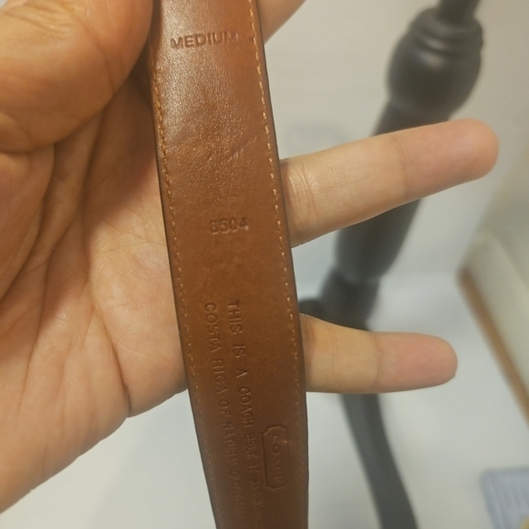 Rare Vintage Coach 8504 Brown Leather Belt – Medium – Made in Costa Rica main image 9